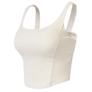 Damen Hochelastisch Stoßfest Push-Up Sport-BH Für Yoga Fitness Laufen Einfarbig Gerafft Breite Träger Athletisches Top