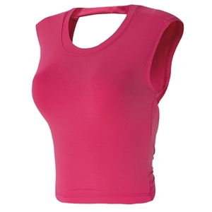 Women Sports Bra Hollow Out Back Seamless Padded Yoga Crop Top Breathable Nylon Running Fitness Activewear Gym Vest