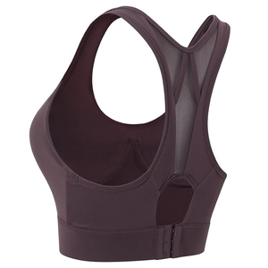 Soutien-gorge de sport à impact élevé avec mesh racerback et fermeture réglable