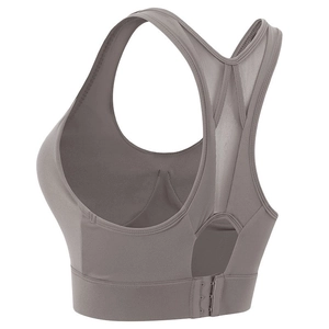 Soutien-Gorge de Sport à Haut Impact pour Femme Antichoc Maille Dos Nageur Yoga Course Respirant Rembourré Fitness Top