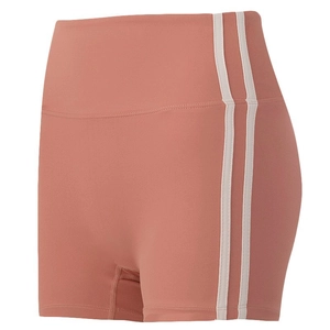 Women High Waist Yoga Shorts Tummy Control Peach Lift Athletic Running Gym Tight Shorts With Contrast Stripe Details Sportswear Bottom