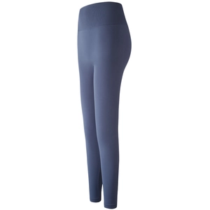 Legging de yoga sans couture à taille haute bleu marine pour le fitness et l'entraînement