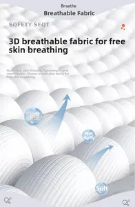 Makrodetail von atmungsaktivem 3D-Gewebe mit Wabenstruktur für Sicherheitssitze