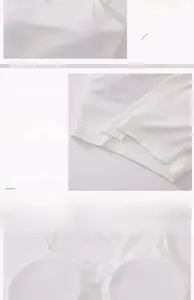 Dettaglio del reggiseno sportivo bianco con cuciture rinforzate e coppe rimovibili