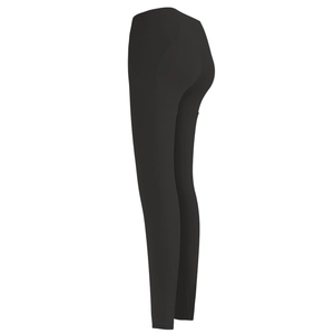 Pantalon de yoga noir à taille haute pour femmes avec contrôle du ventre et effet galbant