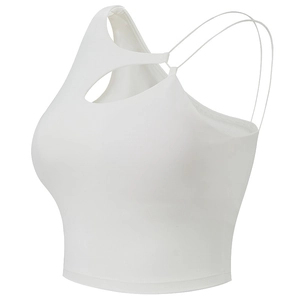 Reggiseno Sportivo Integrato da Donna Sexy con Aperture Sulla Schiena Yoga Reggiseno Antishock Fitness Canotta Top Sportivo