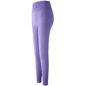 Legging de yoga taille haute pour femme avec compression en coloris violet lavande
