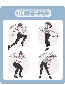 Illustrazione vettoriale che mostra top da yoga e leggings per corsa, HIIT e cardio fitness