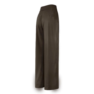 Pantaloni da yoga rinfrescanti da donna a vita alta con gamba larga in verde oliva scuro