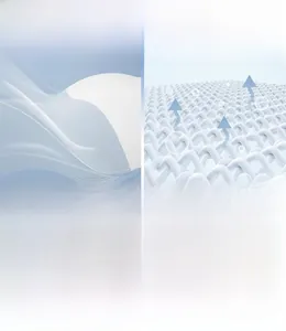 Dettaglio del tessuto dei pantaloni yoga a vita alta con trama 3D morbida e traspirante