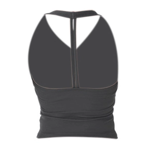 Women's Sexy Halter Neck Sports Bra High Impact Nylon Yoga Top For Fitness Gym Pilates Running Removable Pads Top