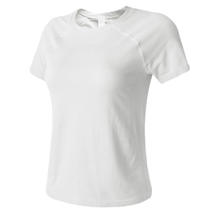 Women's Short Sleeve Sport T-Shirt Crew Neck Breathable Slim Fit Yoga Running Top For Fitness Gym Solid Color Polyester