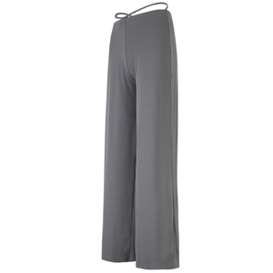Damen Kühlende Hohe Taille Yoga Weite Hose Minimalistisch Lässig Schnürung Fitnesshose Zum Laufen Workout Gym Hose