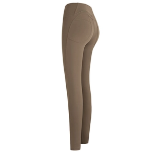 Dames High Waist Peach Butt Yogabroek Elastische Fitness Leggings Hardlopen Fietsen Sportbroek Effen Leggings