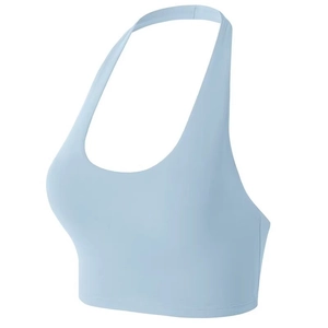 Soutien-gorge de Sport Dos Nu pour Femmes Rembourré Yoga Débardeur Fitness Crop Top Nylon Élasthanne Vêtements de Sport