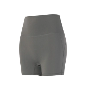 Pantaloncini Yoga Donna a Vita Alta Design a Pesca Controllo Addominale Pantaloncini Sportivi Aderenti per Fitness Corsa