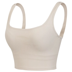 Seamless Sports Bra For Women High Stretch Wire Free Yoga Crop Top Running Gym Workout Criss Cross Back Vest