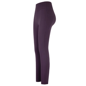 Pantalon de Yoga Taille Haute pour Femmes Contrôle du Ventre Poches Latérales Leggings de Fitness Course Sport Compression Bas