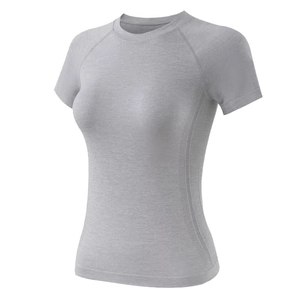 Women's Yoga T-Shirt Mesh Breathable Quick Dry Running Gym Sport Top Raglan Sleeve Slim Fit Athletic Workout Pullover