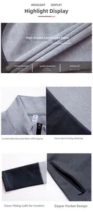 Vue détaillée de la veste de sport avec col montant et coutures plates de qualité