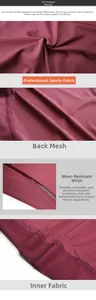 Détail du t-shirt de sport bordeaux montrant le mesh respirant et les coutures scellées