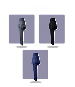 Détail du pantalon de yoga 2 en 1 taille haute avec poches latérales et coloris