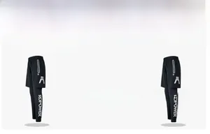 Dettaglio dei pantaloni sportivi RDPOWER riflettenti a doppio strato con tasca con zip