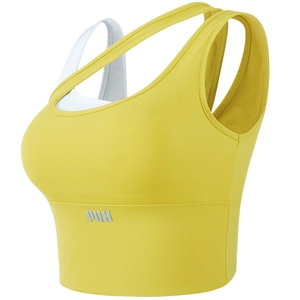 Reggiseno Sportivo da Donna con Stampa Lettere Asciugatura Rapida Imbottito Push Up Yoga Palestra Crop Top Gilet Intimo Fitness