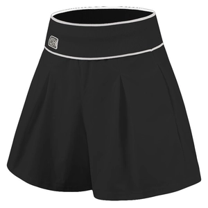 Pantaloncini fitness 2 in 1 a vita alta da donna, asciugatura rapida, con logo BK