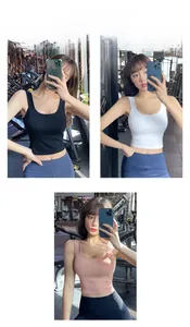 Brassières de sport haut maintien en noir, blanc et rose pour le yoga et fitness