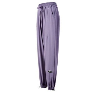 Women Casual Loose High Waist Joggers Sports Pants Breathable Quick Dry Running Yoga Pants Drawstring Cuffed Sweatpants
