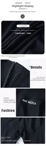 Dettaglio dei leggings yoga con ganci regolabili a 4 file e tessuto a maglia traspirante