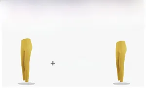Détails de l'impression du logo personnalisé sur le legging de yoga jaune