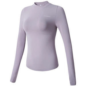 Women's Slim Fit Yoga Long Sleeve Top Quick Dry Athletic Performance Running Gym Sports T-Shirt Pullover Workout Top