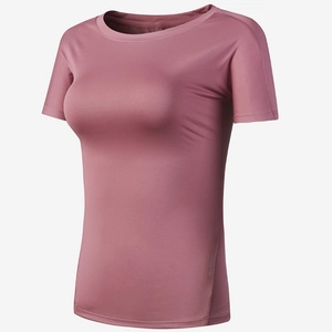 T-Shirt Athlétique Réfléchissant Ajusté pour Femmes Top de Yoga Respirant à Séchage Rapide pour Course Fitness Gym Manches Courtes