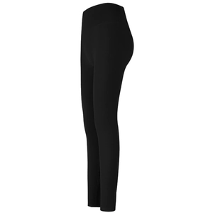 High-waisted black yoga leggings with tummy control for fitness and running