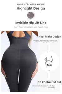 Détail du legging de yoga taille haute montrant les coutures sculptantes et le tissu technique