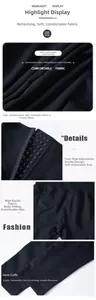 Vue détaillée des boucles réglables à quatre rangées et du tissu extensible du legging