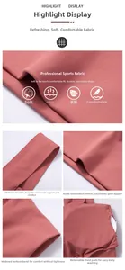 Macro detail of breathable modal fabric, wide straps and removable pads on sports bra