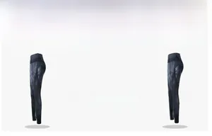 Vista dettagliata dei leggings yoga tie-dye a vita alta con motivo marmorizzato e logo personalizzato