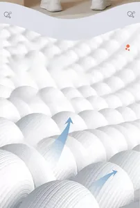 Dettaglio macro del tessuto traspirante 3D a nido d'ape per leggings sportivi e fitness