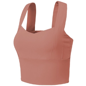 Women High Impact Sports Bra Padded Seamless Yoga Top Breathable Workout Vest Athletic Running Top Gym Wear
