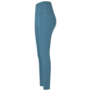 Pantalon de yoga bleu sarcelle à taille haute et coupe compression pour fitness et gym