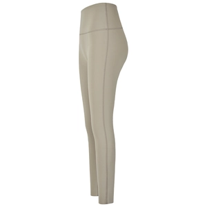 Legging de yoga taille haute kaki avec coutures latérales et contrôle du ventre