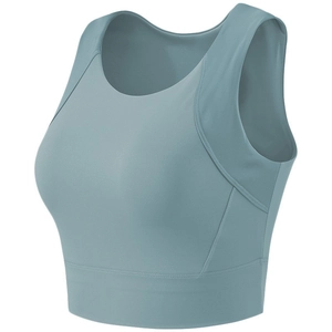 Soutien-Gorge de Sport Femme Haute Intensité Anti-Choc Nylon Style Gilet Séchage Rapide Respirant Yoga Top Rembourré Fitness