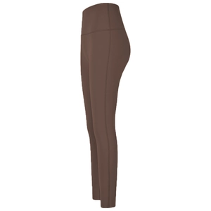 Leggings de yoga marron à taille haute avec contrôle du ventre et effet push-up