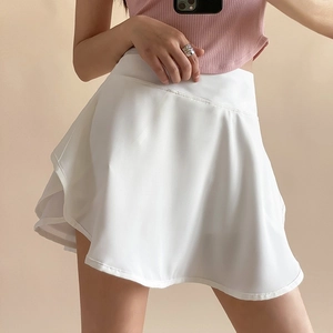 Gonne-Pantalone Sportive a Vita Alta da Donna Gonna a Doppio Strato Asimmetrica per Corsa Tennis Yoga Asciugatura Rapida Bottom