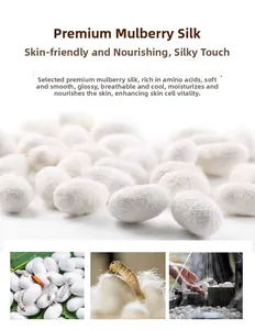 Detailed view of premium natural raw mulberry silk cocoons for breathable soft fabric