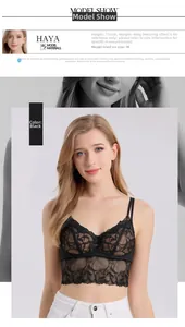 Detail of black silk lace camisole showing delicate floral patterns and thin straps