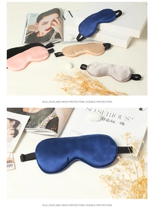 Macro view of multi-color 100% mulberry silk sleep masks with elastic headbands